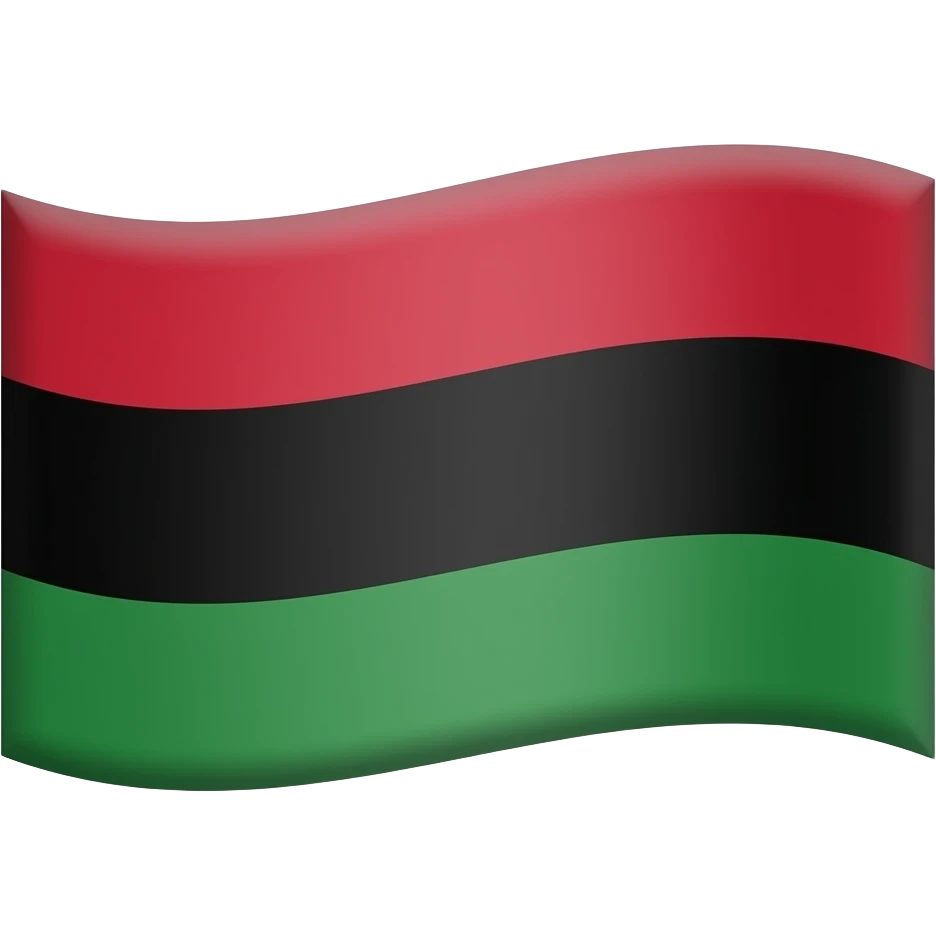 red , black and green only emoji