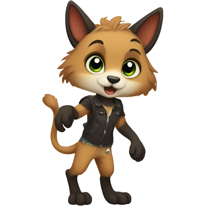 Anthro Fursona Furry Edgy Cool Cute Full body emoji