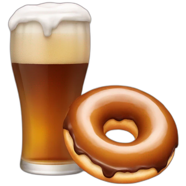 donut and beer emoji