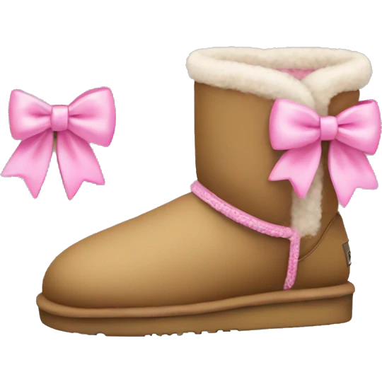 uggs with pink bows emoji