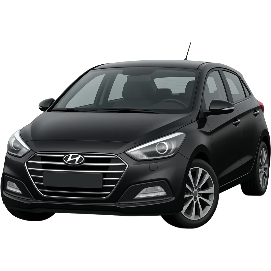 hyundai i20 connectline nera di lato emoji