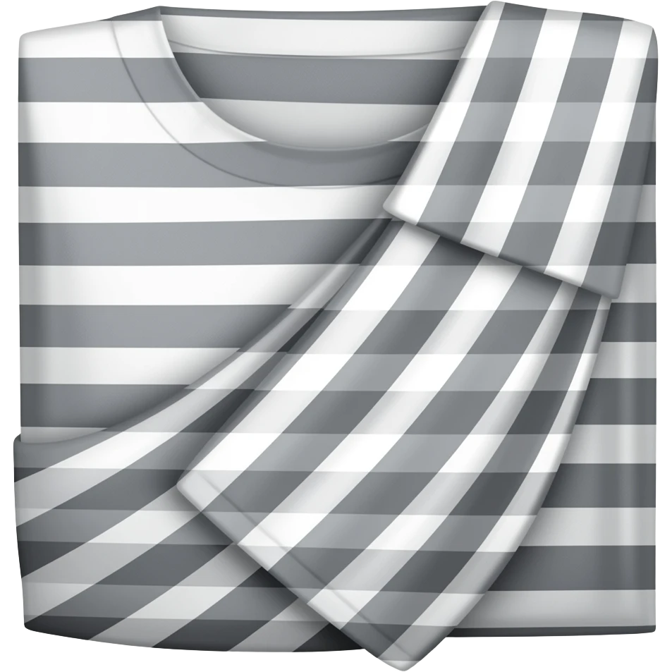 Black and white striped chaddi emoji