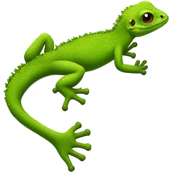 lizard with moss and green coral on its back emoji