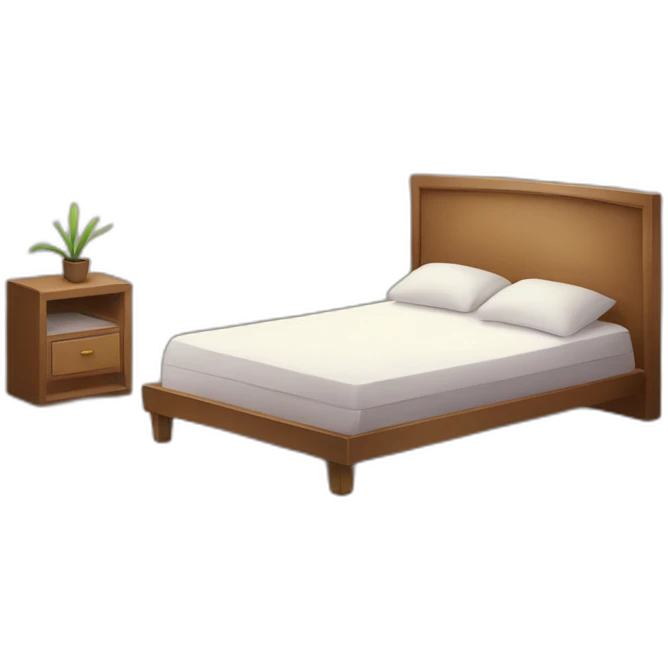 Câlin dans un lit emoji