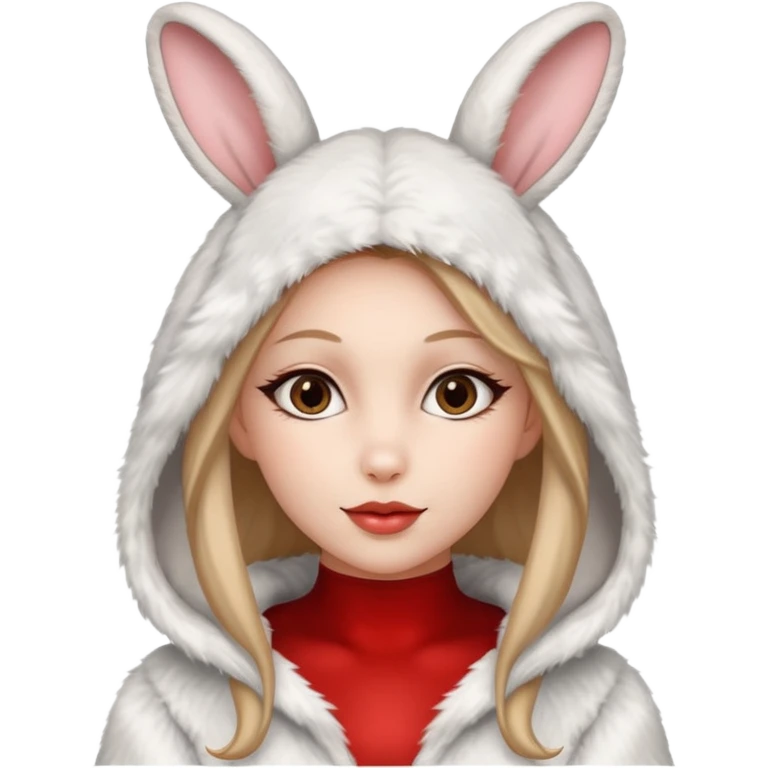 Sexy woman with rabbit costume emoji