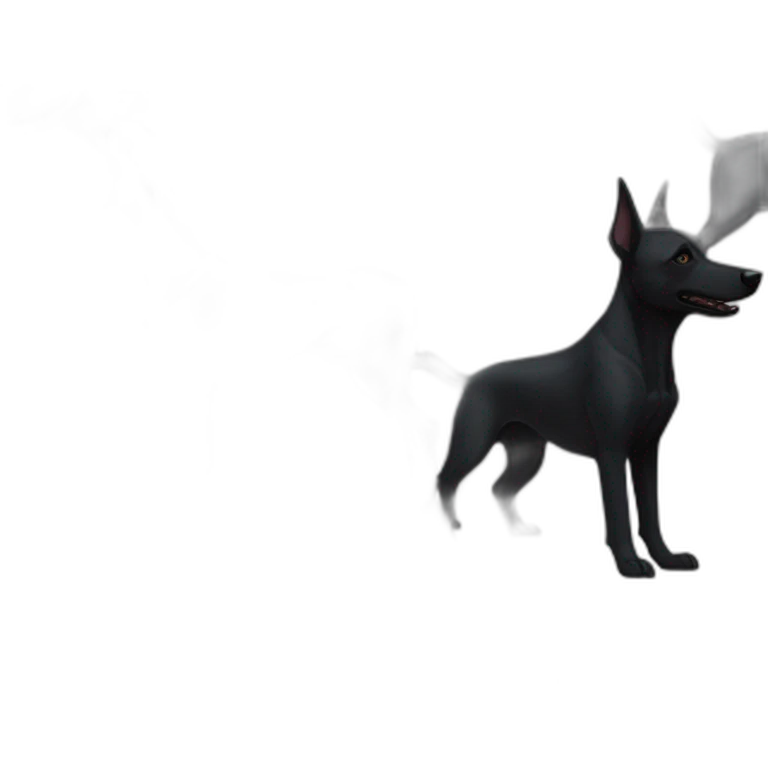 black-dog-malinois-gothic emoji