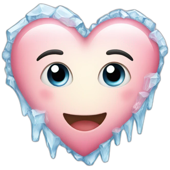 Heart ice emoji