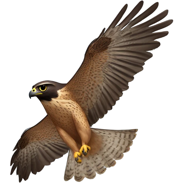 Falcon flying emoji