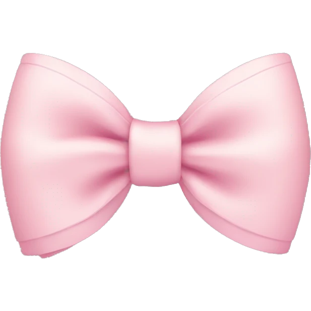 Pastel pink bow emoji