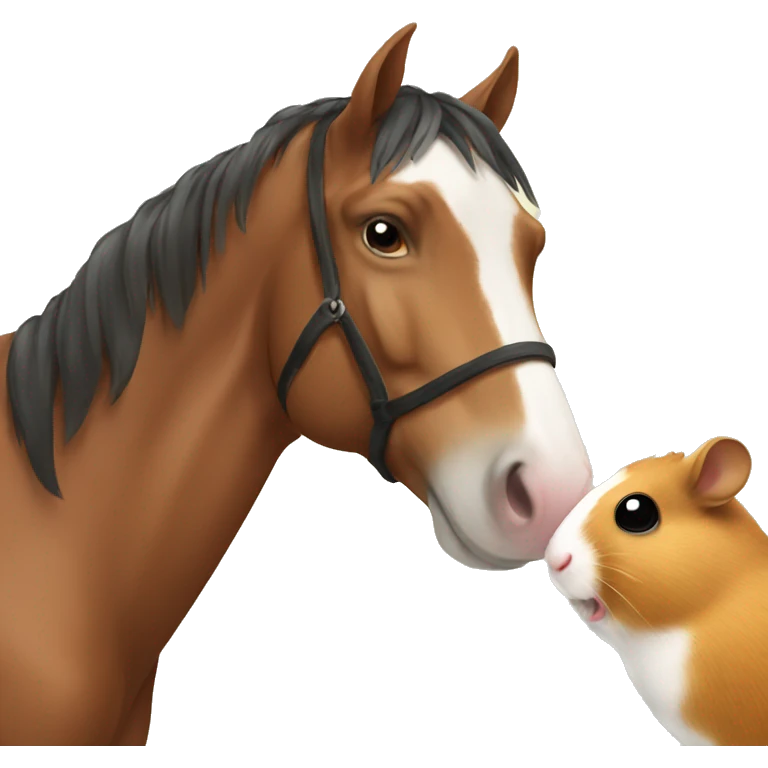 Horse and Hamster emoji