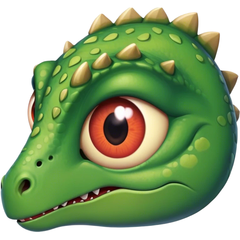 dinosaur's eyes heart-shaped emoji