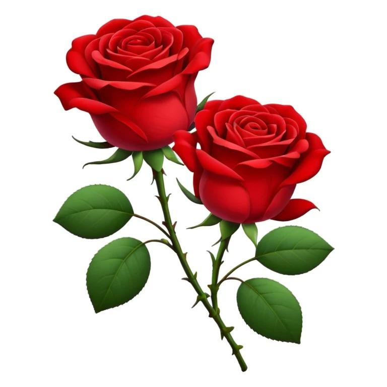 Rose flowers 
 emoji