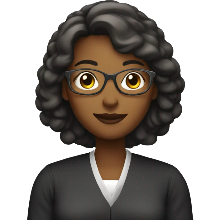 female pastor with bible emoji