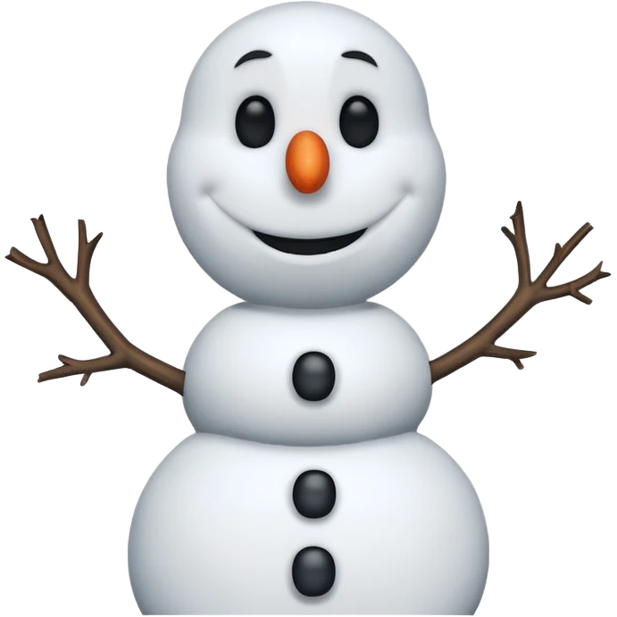 Olaf from the Frozen movie emoji