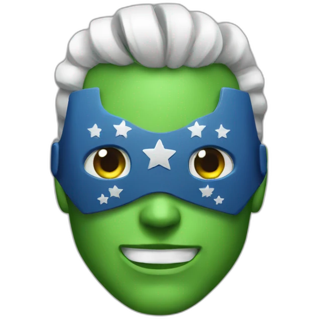 Superhero dollar emoji