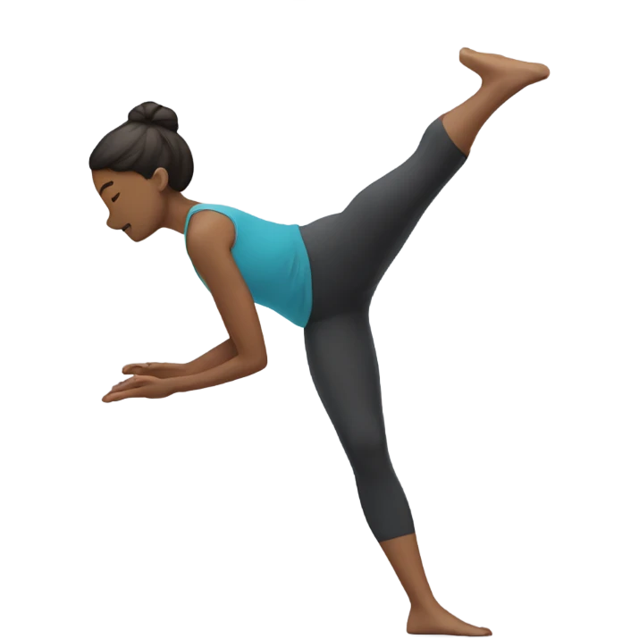 Stretching in middle split emoji