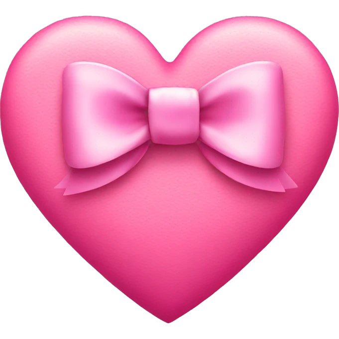 Pink heart with bow emoji