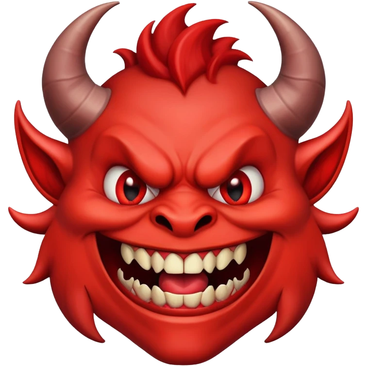 Devil laughing hysterically  emoji