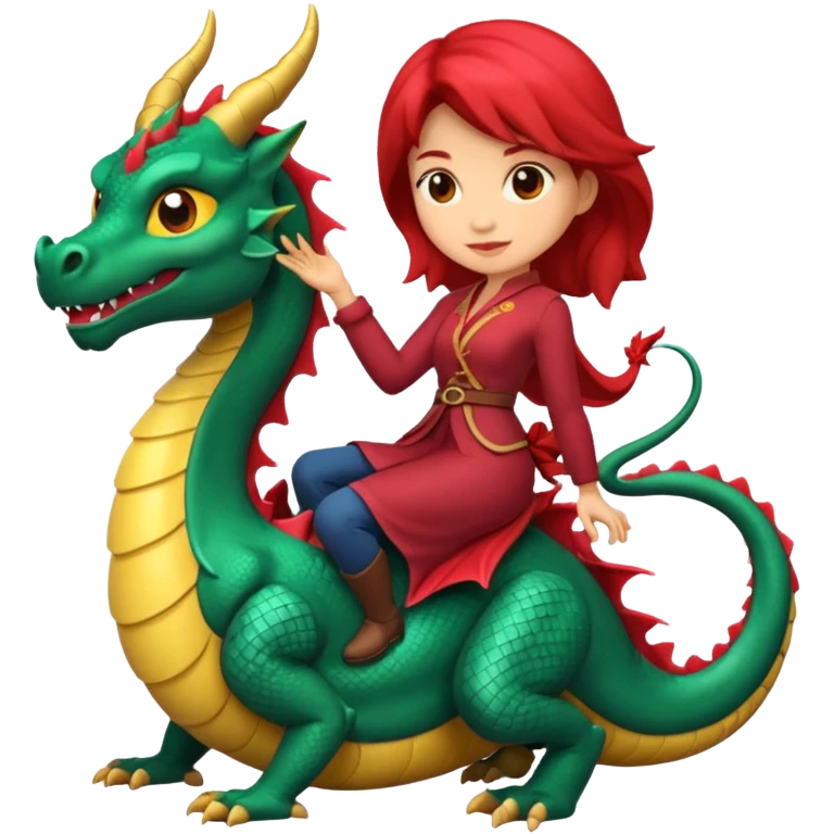 woman on the dragon emoji