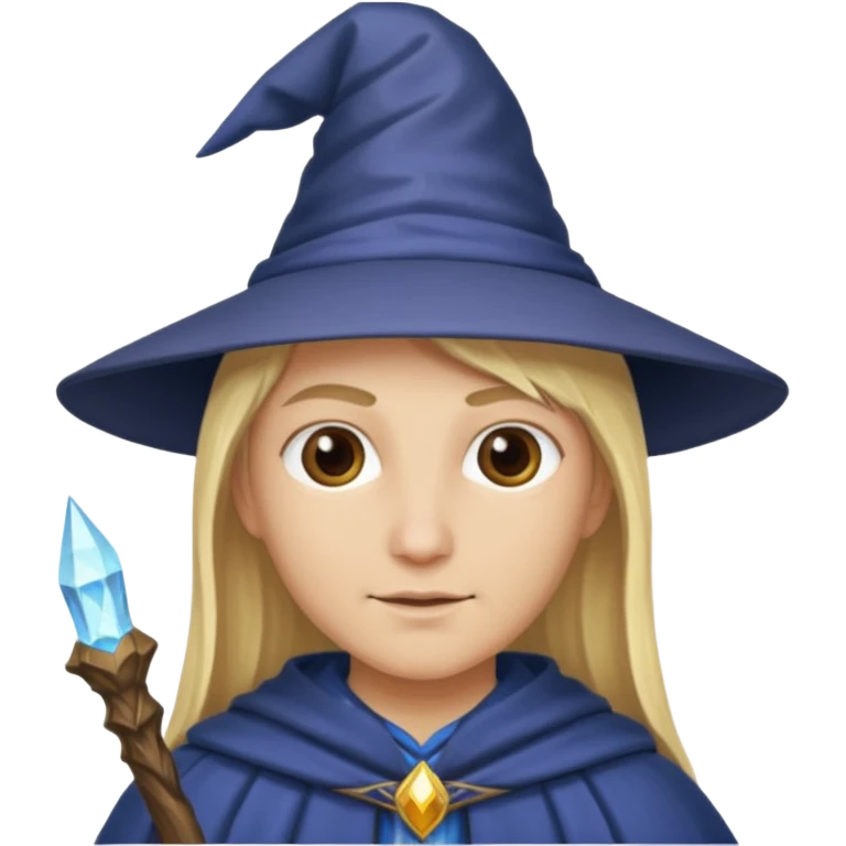 blonde wizard no hat emoji