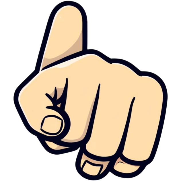 Указка палец emoji