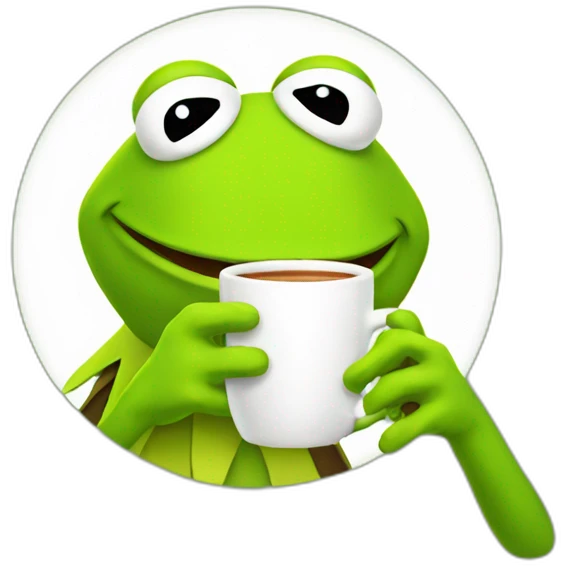 kermit drinking tea emoji