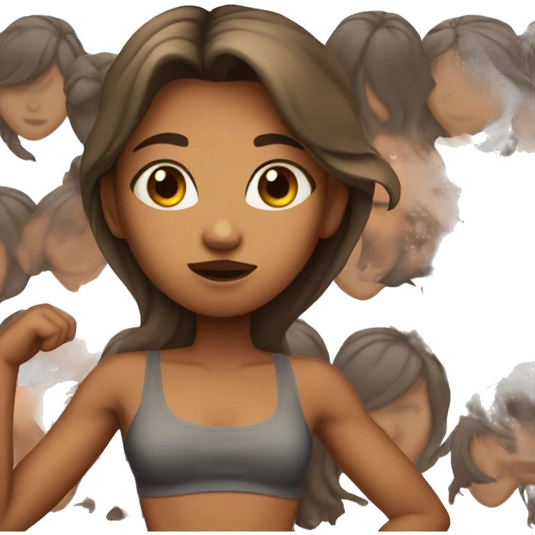 Girl with toned abs emoji