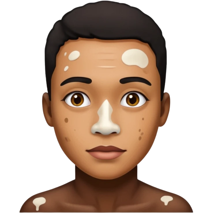 vitiligo no corpo emoji