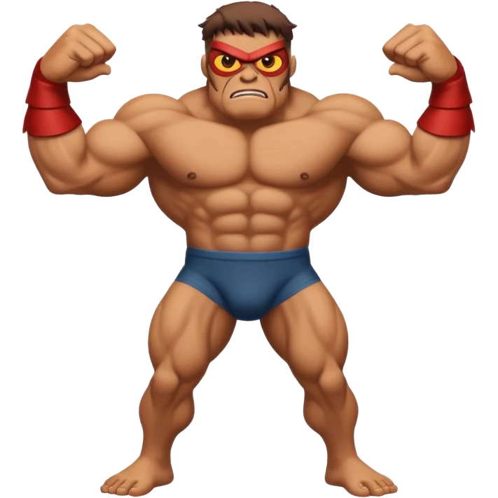 fullbody giant cyclops, fierce, muscular, one eye emoji