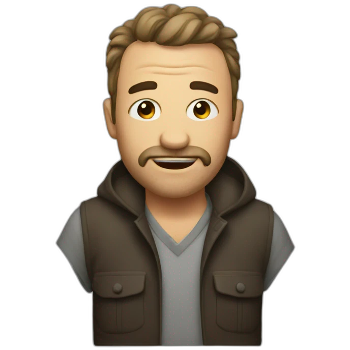 Drunk man emoji