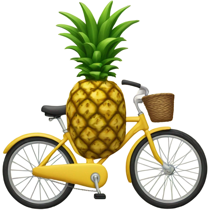 Pineapple on a bike emoji