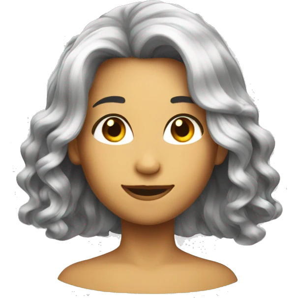 Hair with shine emoji