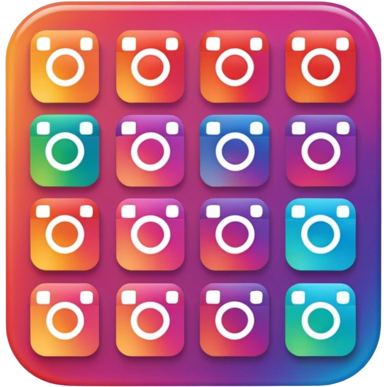 Instagram, plump color emoji