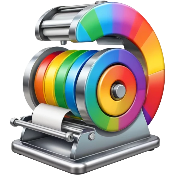 Rainbow creating  machine   emoji