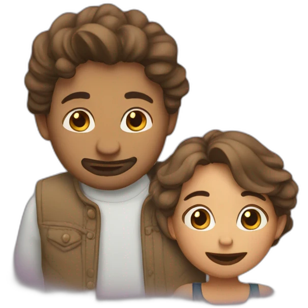 Couple qui s'embrassent emoji