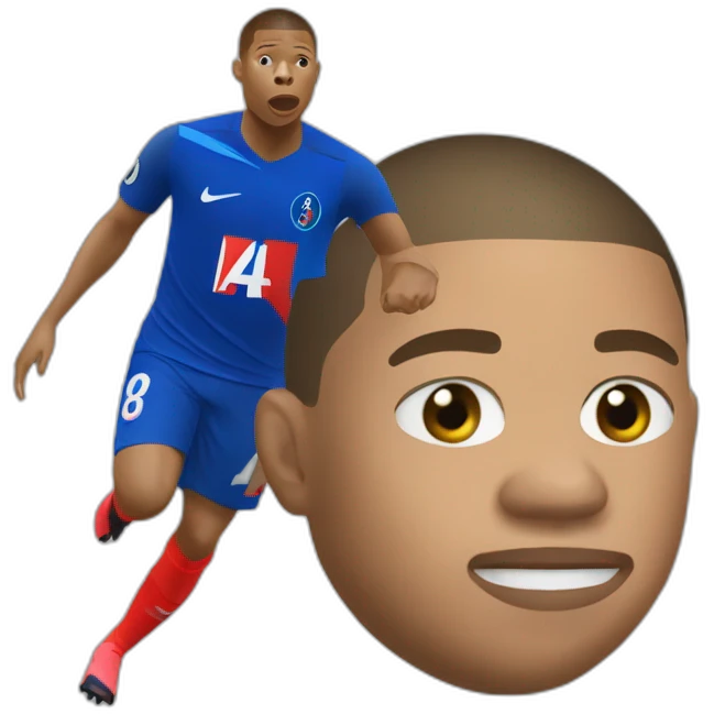 Mbappe mange de la semoule emoji