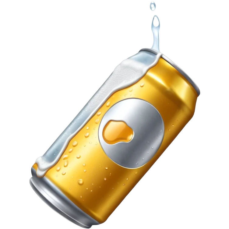 beer can tipped over emoji