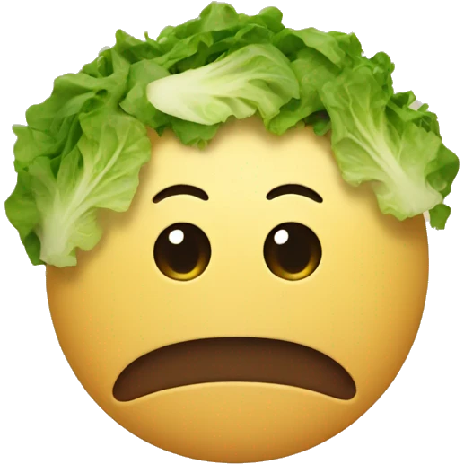 Sad salad emoji
