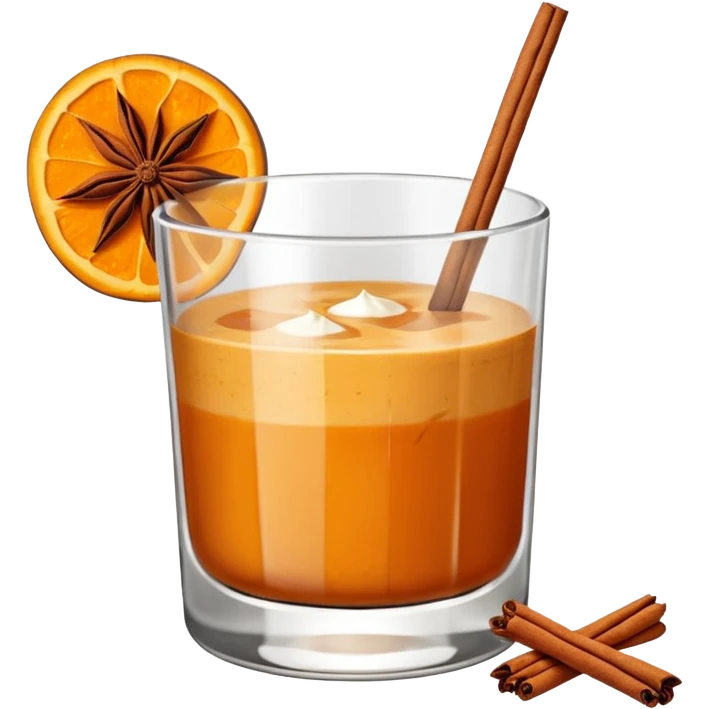 Pumpkin spice cocktail emoji