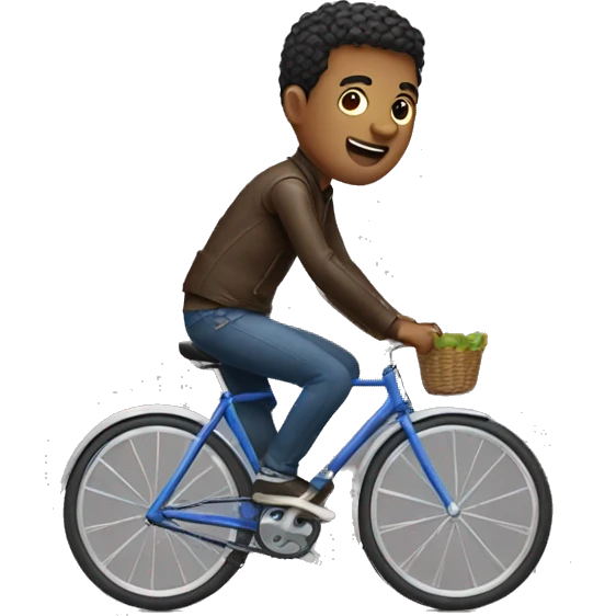 gay man riding a bike emoji