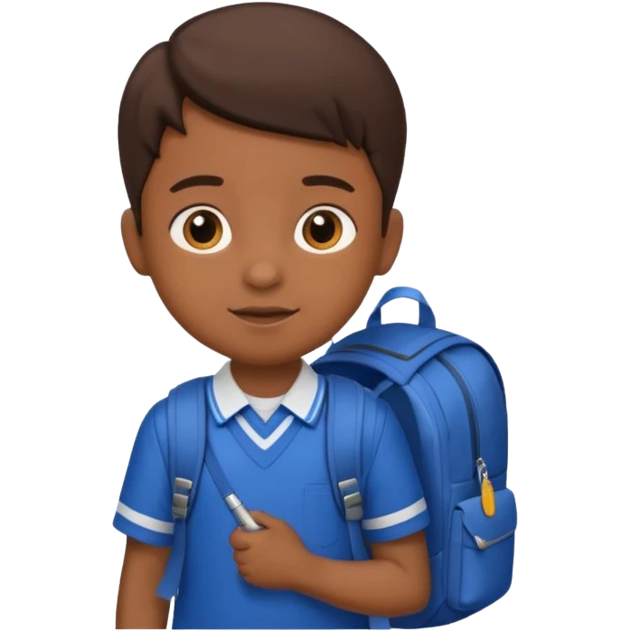Okula giden çocuk emoji