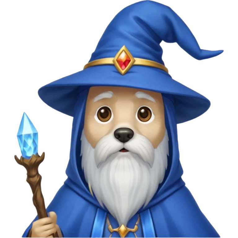 Dog wizard emoji
