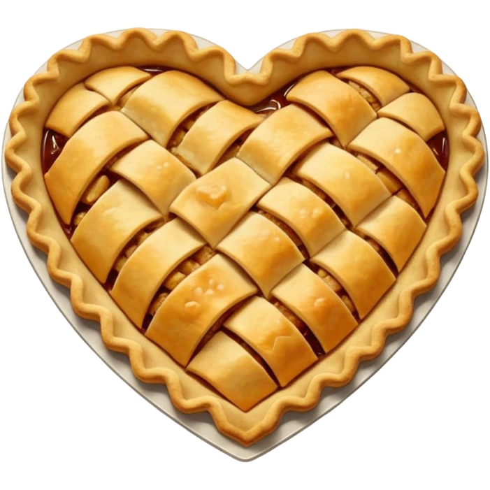 heart apple pie emoji