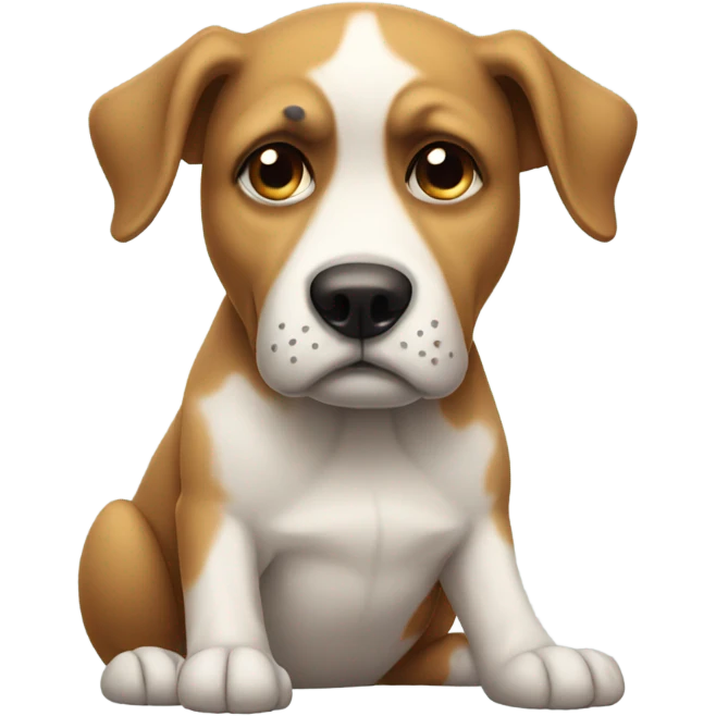 Sad dog emoji