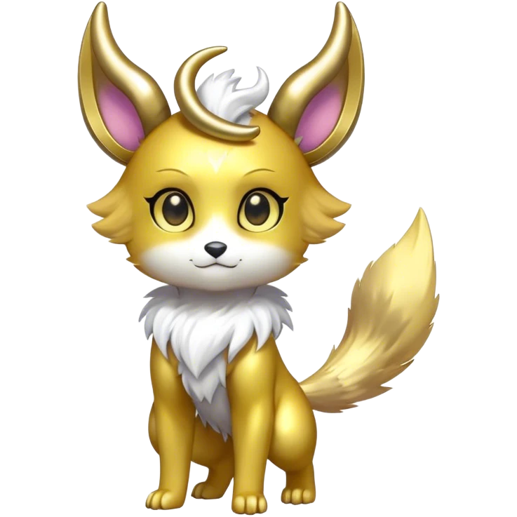 Shiny Chibi Anthro Sona Fakemon-Spectrobe Full Body emoji