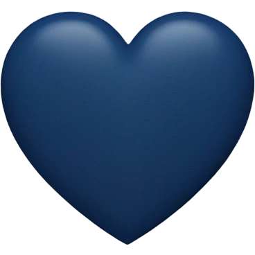 Navy blue heart emoji