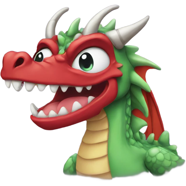 A dragon crying  emoji
