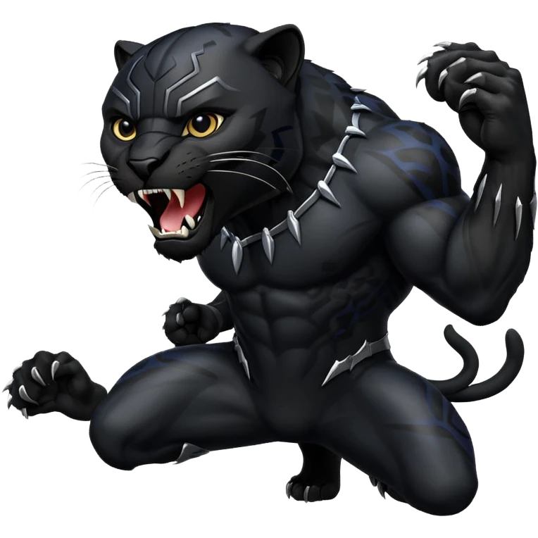 Black panther roar emoji emoji