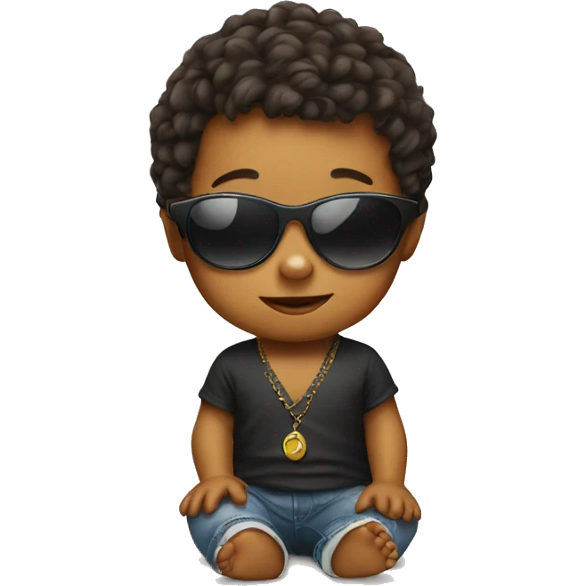 baby with sunglasses emoji