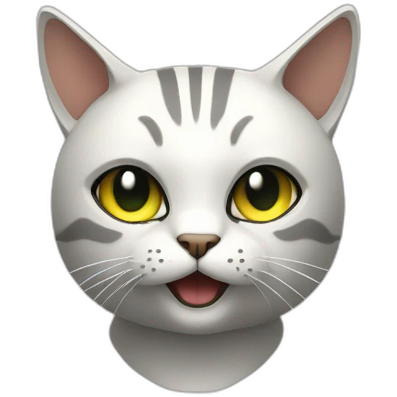 Techno cat emoji
